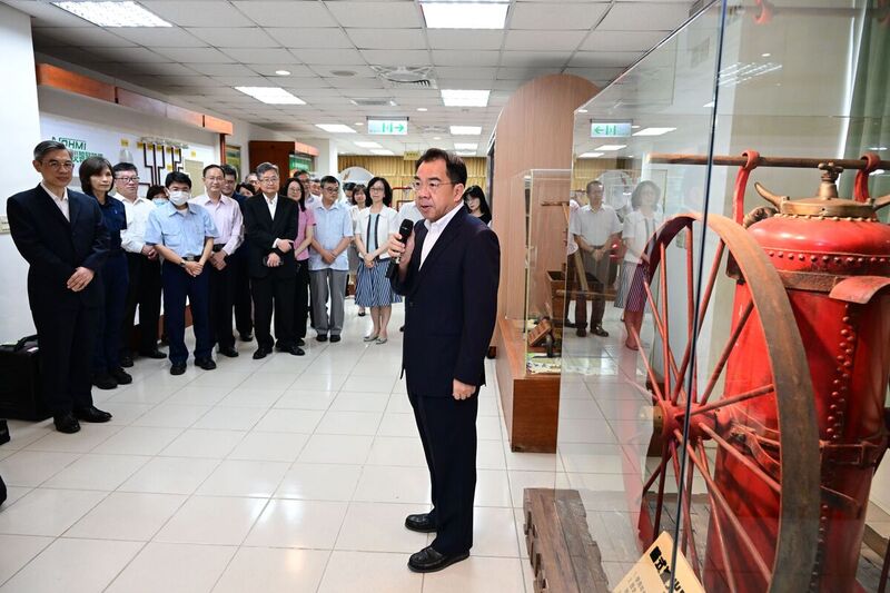 警大楊源明校長於世界警察博物館「輪式滅火器」新設展區揭幕典禮致詞